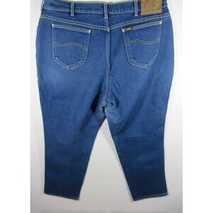 Vintage 80s 90s Lee High Rise Mom Jeans Plus Size 24W Blue Union Label